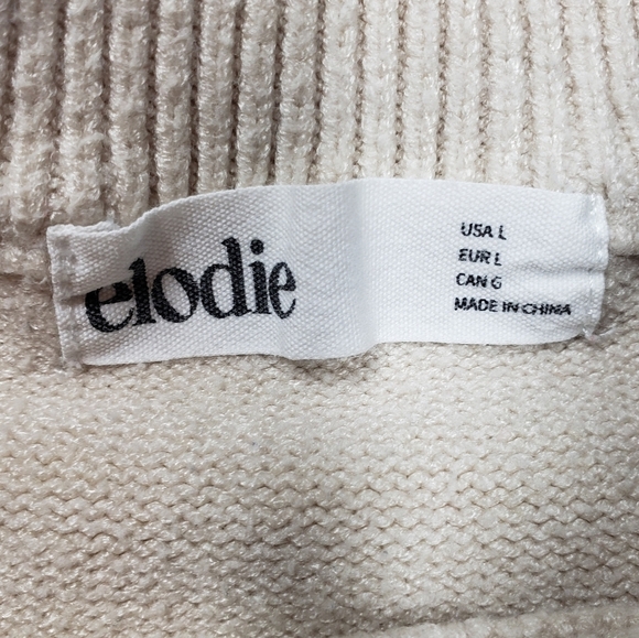 Elodie Checker Print Crop Sweater size large - Picture 3 of 6